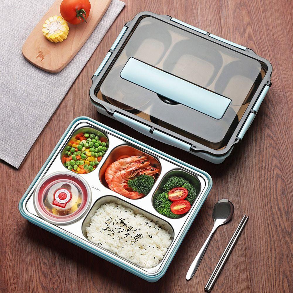 Solighter Insulation Lunch Box Ironing Thermal Insulation Kotak Makan Kerja Persegi