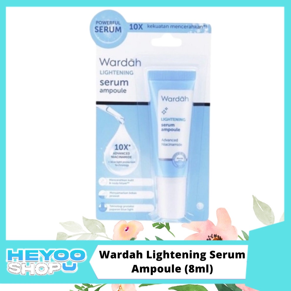 Wardah Lightening Serum Ampoule 8ml - Serum Wardah Lightening Wajah Putih Cerah Glowing