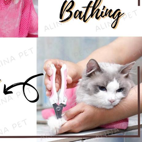 Cat Grooming Bag Kantong Mandi Kucing Alat Mandi Kucing Pet Grooming - 'KUNING