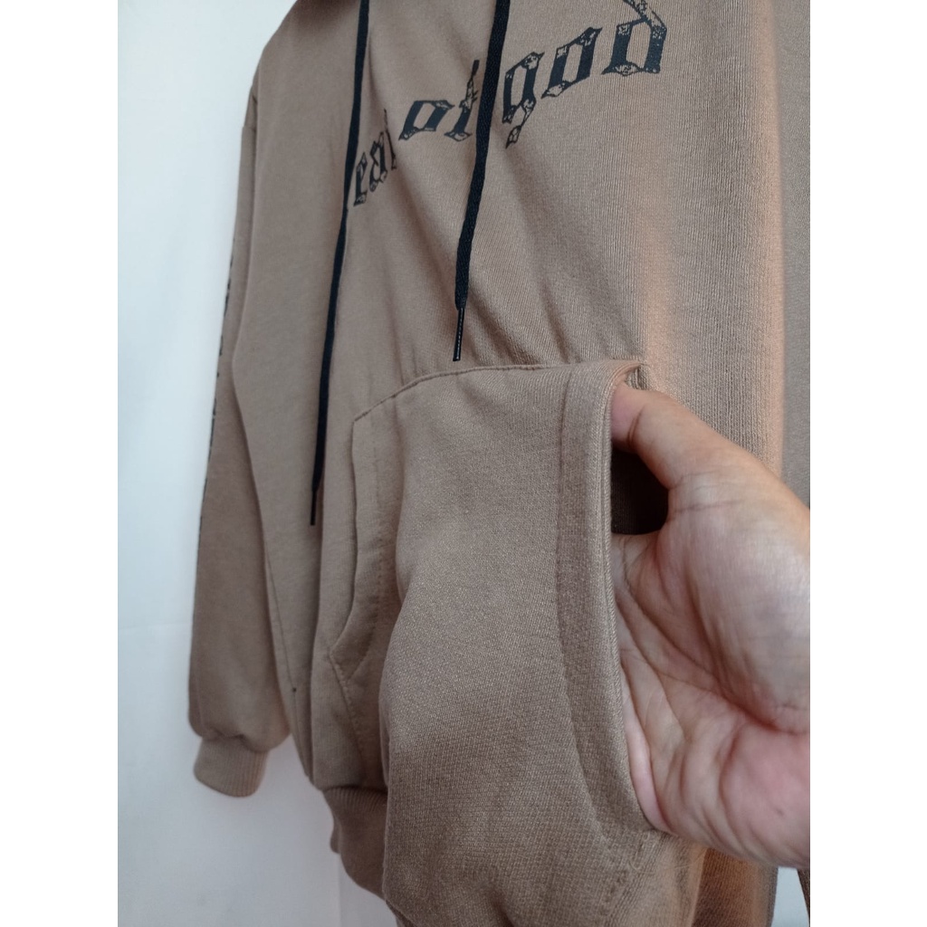 Hoodie  Wanita Pria Fear Of God Hoodie Oversize