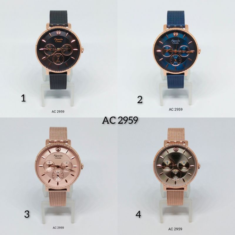 Jam Tangan Wanita Alexandre Christie AC 2959 BF Stainless