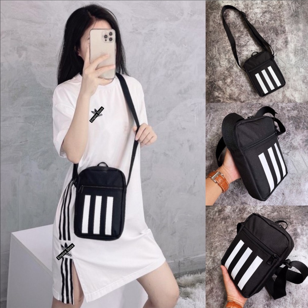 Adidas Essentials 3-Stripes Shoulder Bag GN1928 Tas Original