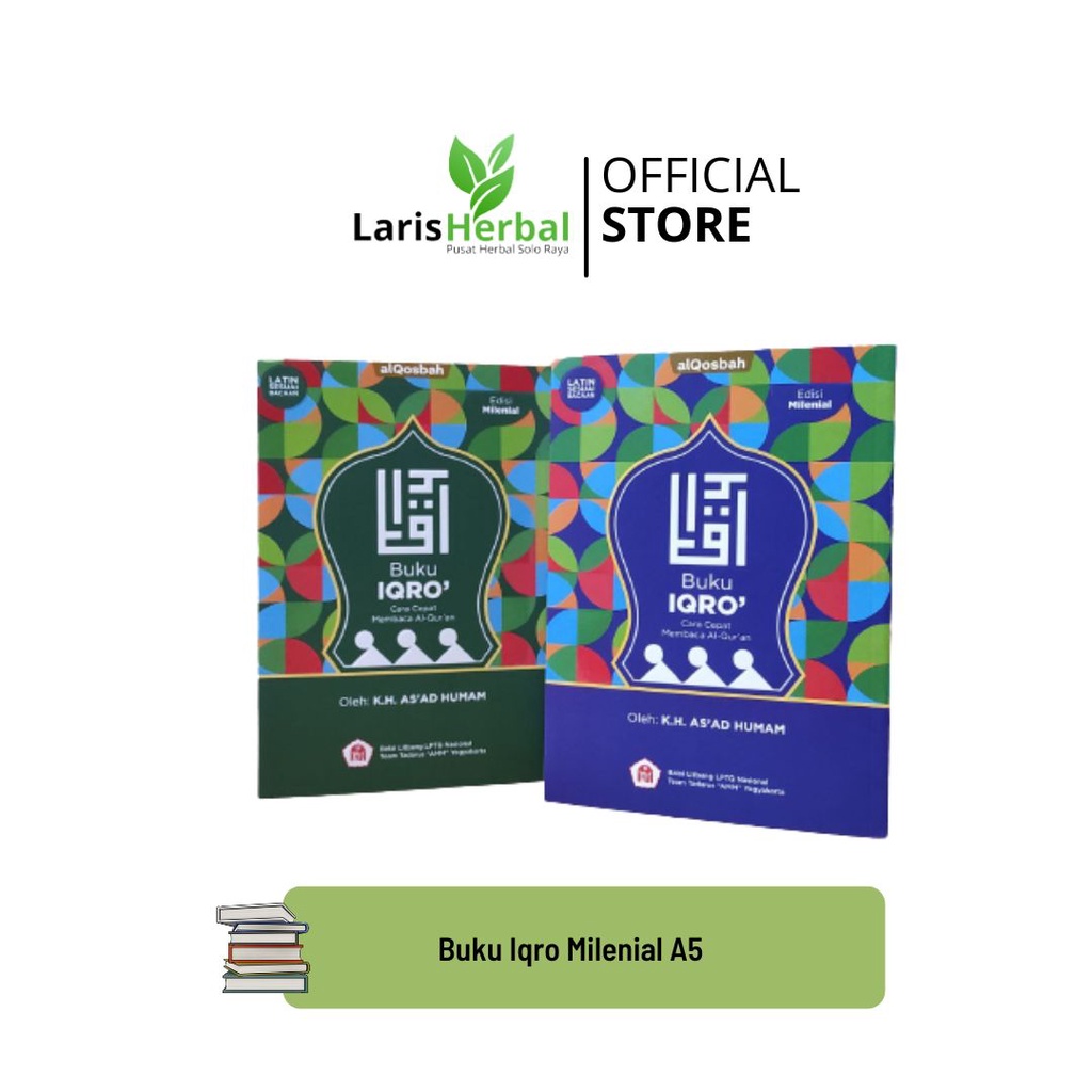 Buku Iqro Iqro' Milenial Ukuran A5 Al Qosbah (Alqosbah)