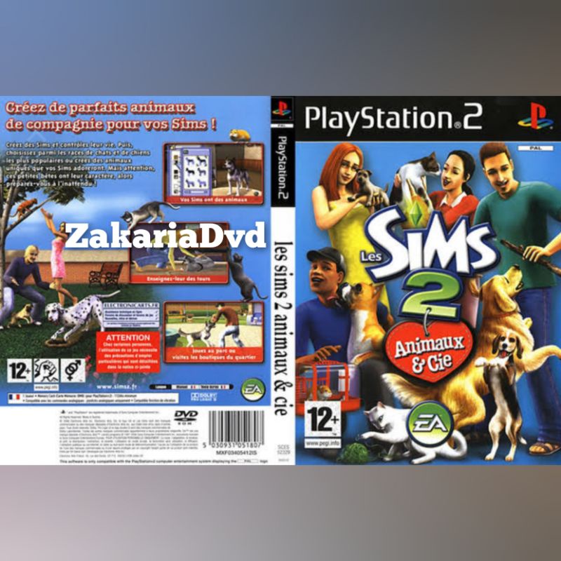 Kaset ps 2 The Sims 2 Pets