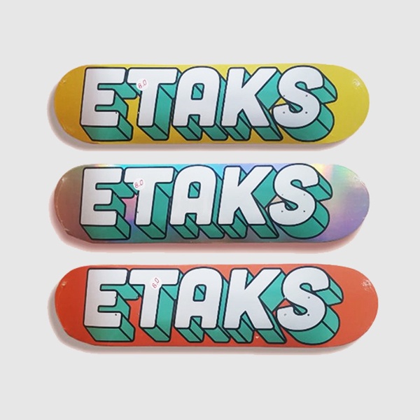 Etaks 3D Retro Logo Fullset Skateboard