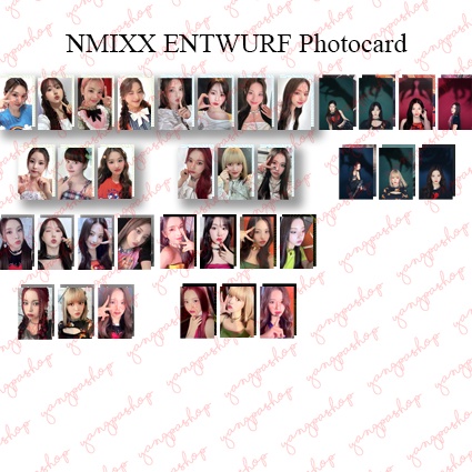 [PO / SET] NMIXX ENTWURF NMIX PHOTOCARD FAN MADE UNOFFICIAL YANGPASHOP JINNI HAEWON SULLYOON