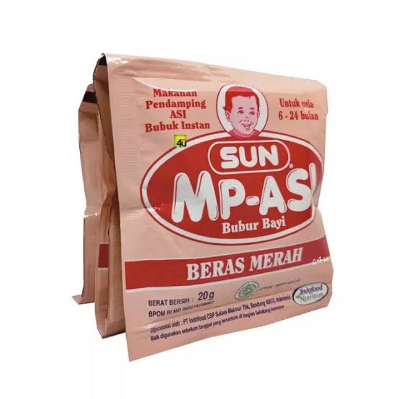 Jual Sun Mp Asi Beras Merah Renceng Isi Sachet Shopee Indonesia