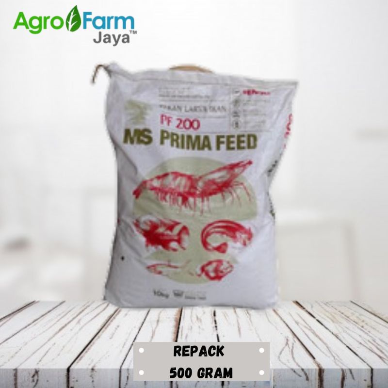 Pakan Pelet pf 200 Larva Ikan dan Udang Kemasan Repack 500 Gram
