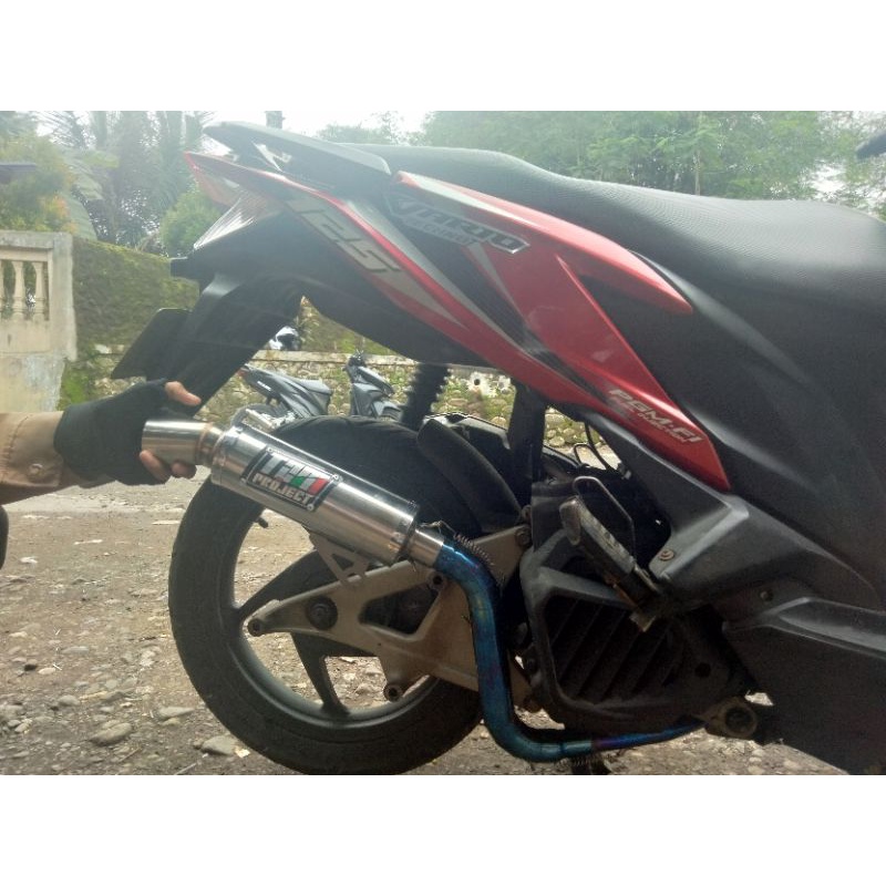 Knalpot TZM leher sunmori leher ngacung Bluemoon Vario nmax aerox pcx Mio beat