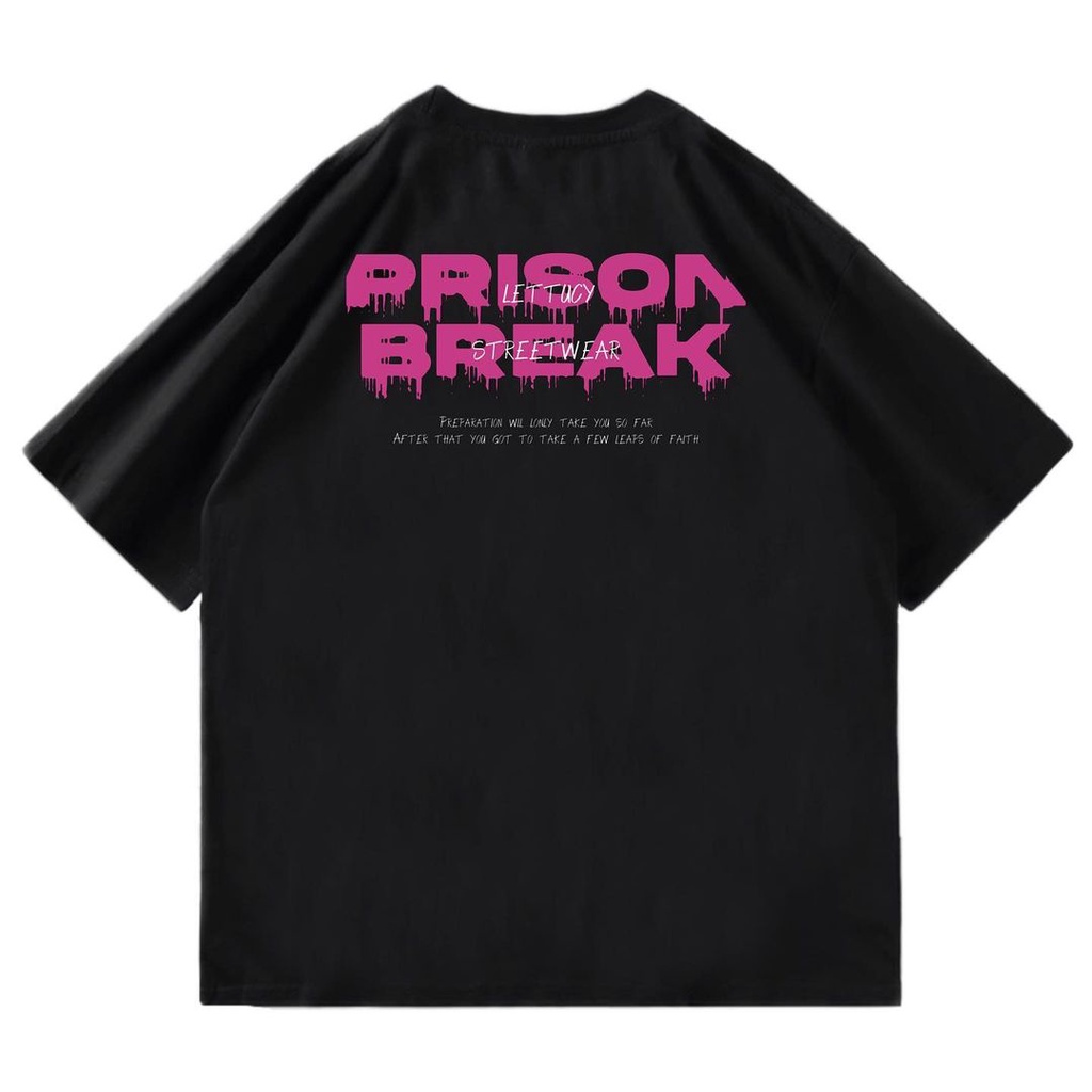 [ OVERSIZE ] LETTUCY BAJU KAOS MOTIF PRISON BREAK