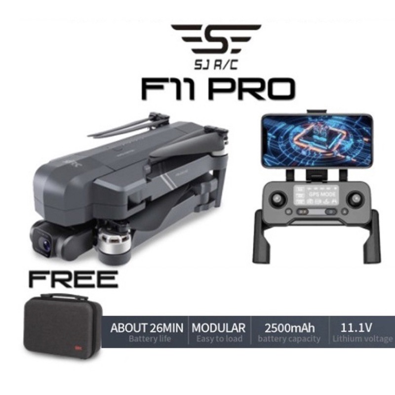 SJRC F11 4K Pro PTZ GPS 5G 2 EIS Gimbal Camera Drone +TAS B12 DJI