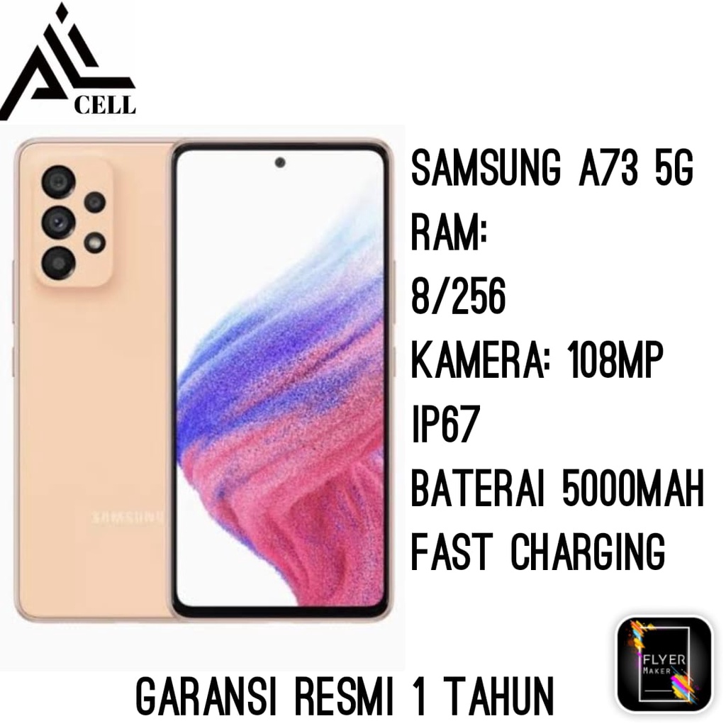 SAMSUNG A73 5G 256GB Garansi Resmi SEIN