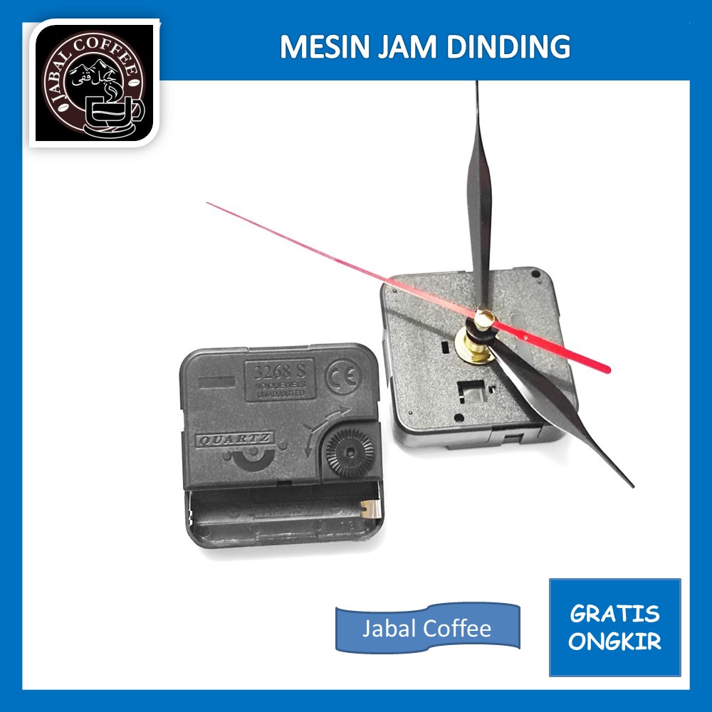 Mesin Jam Dinding Detak / Mesin Jam Dinding Set Jarum Model Gantung / Mesin Jam Dinding Quartz