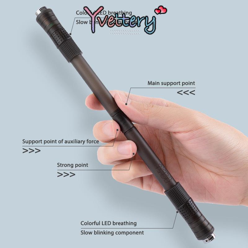 

❤️COD Fidget Pen Putar Dengan Lampu LED Anti slip Untuk Dewasa Anti Stress Spinner Pen-Yy
