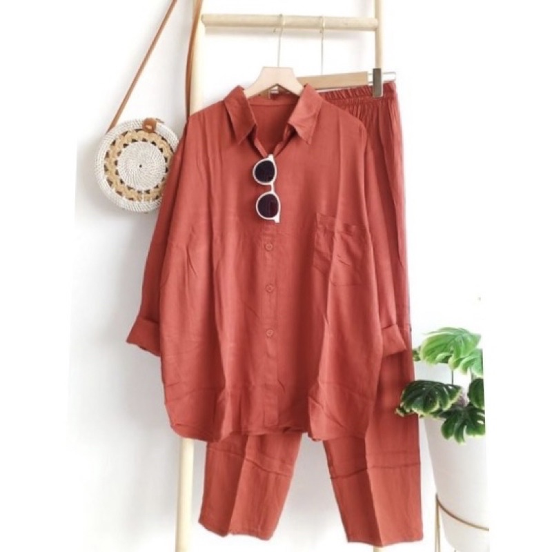 Setcel Crinkle murah / Setcel murah premium / setelan murah / setelan crinkle / setcel busuy-bata