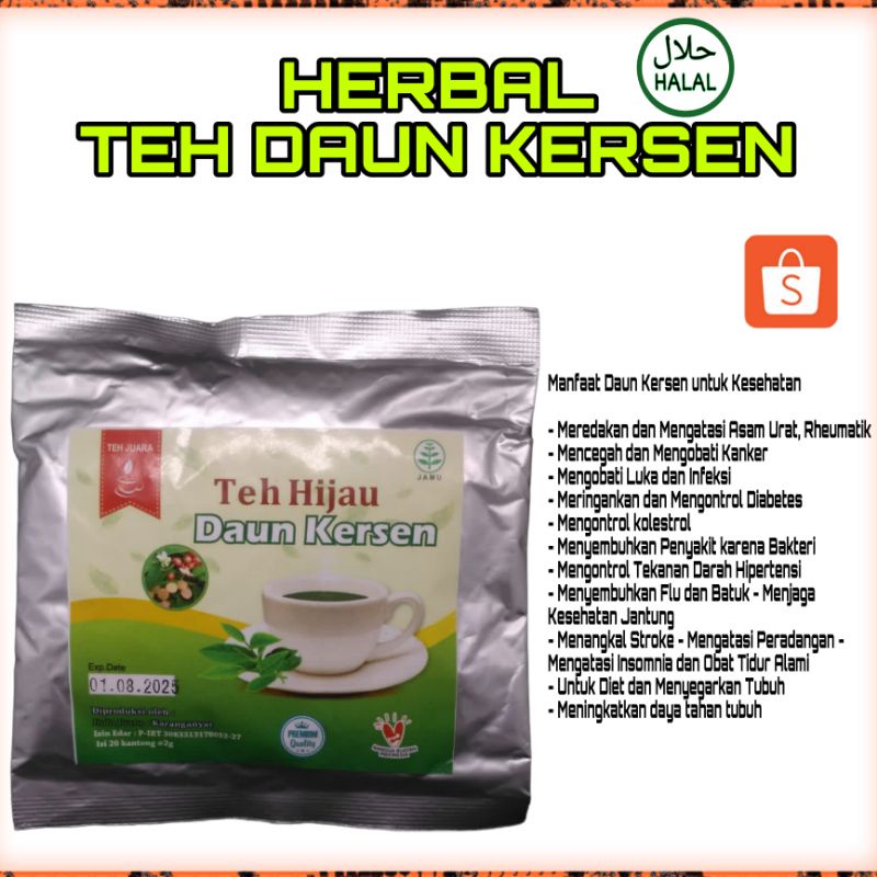 

Teh Daun Kersen Herbal Flu dan batuk