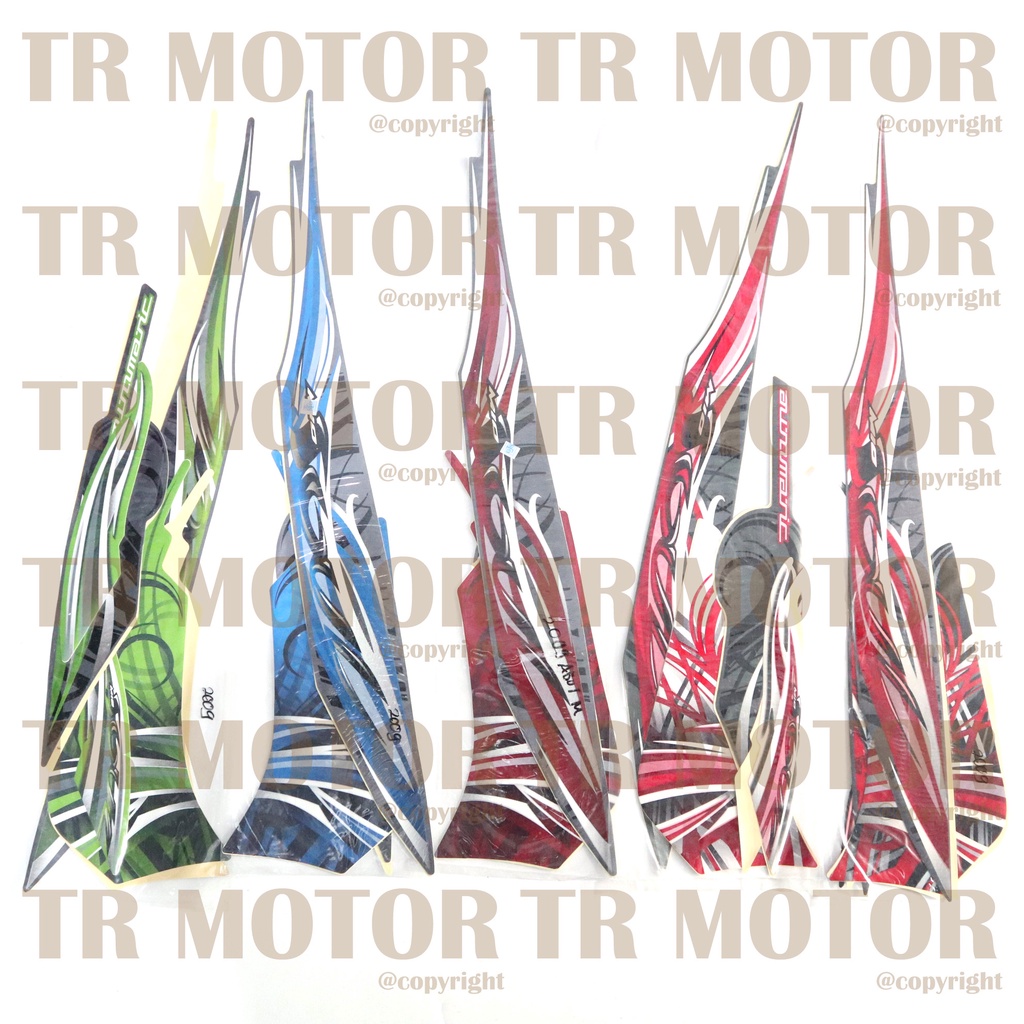 Stiker Motor Mio Soul 2009 Sticker Striping Lis Full Set Motor