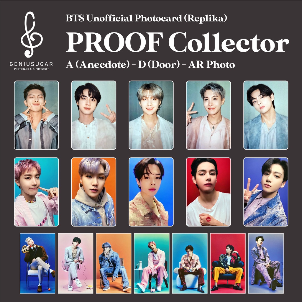 [REPLIKA BTS] PHOTOCARD PROOF COLLECTOR UNOFFICIAL