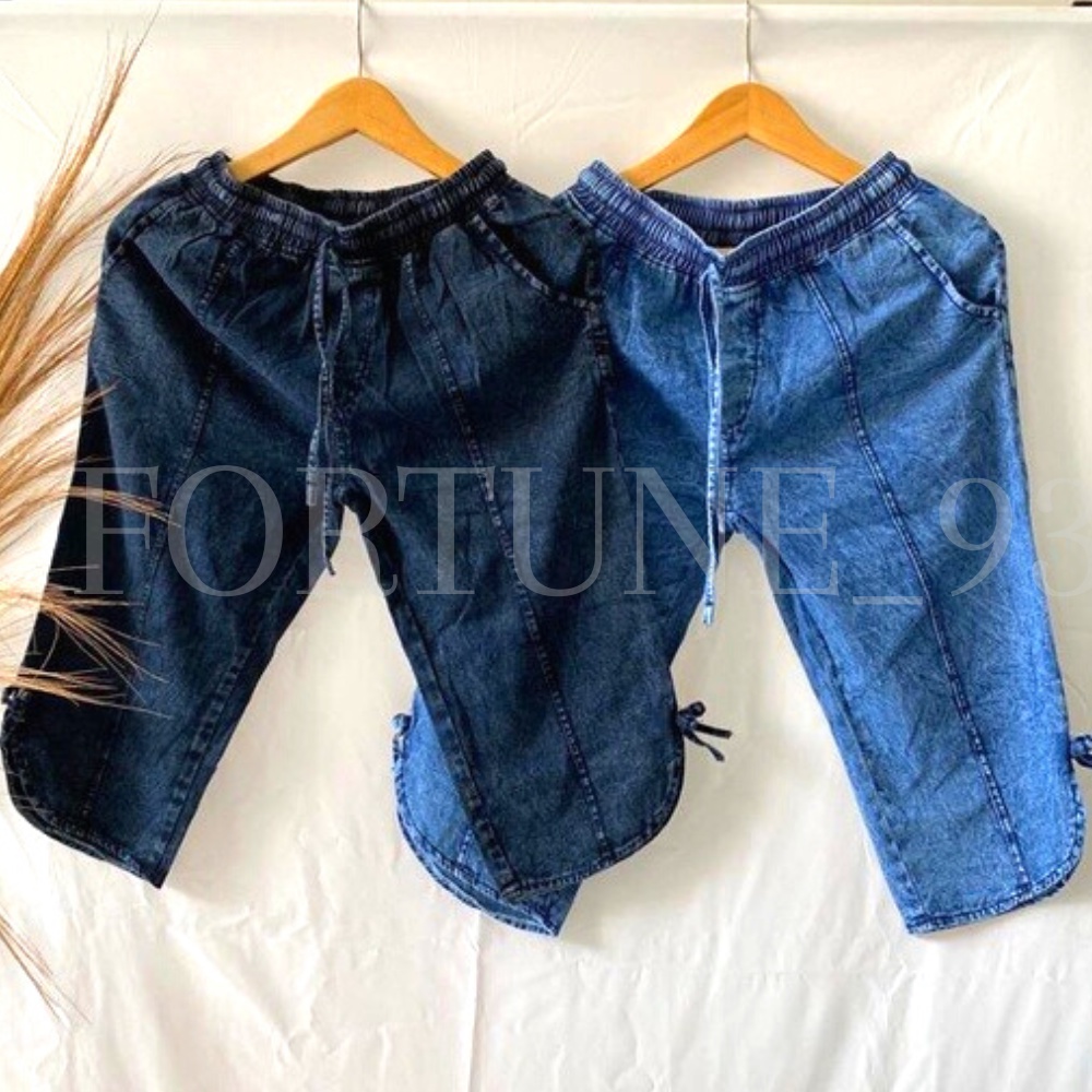 Gemini Pants Super Jumbo Celana Wanita Jeans Kulot 7/8 Celana Wanita Jumbo Boyfreands