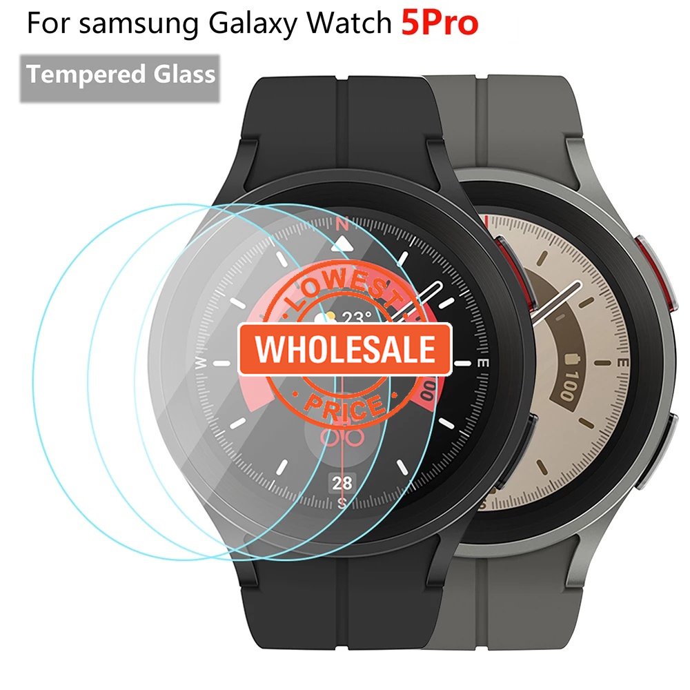 Tempered Glass Pelindung Layar Smartwatch Samsung Galaxy 5 Pro Anti Gores