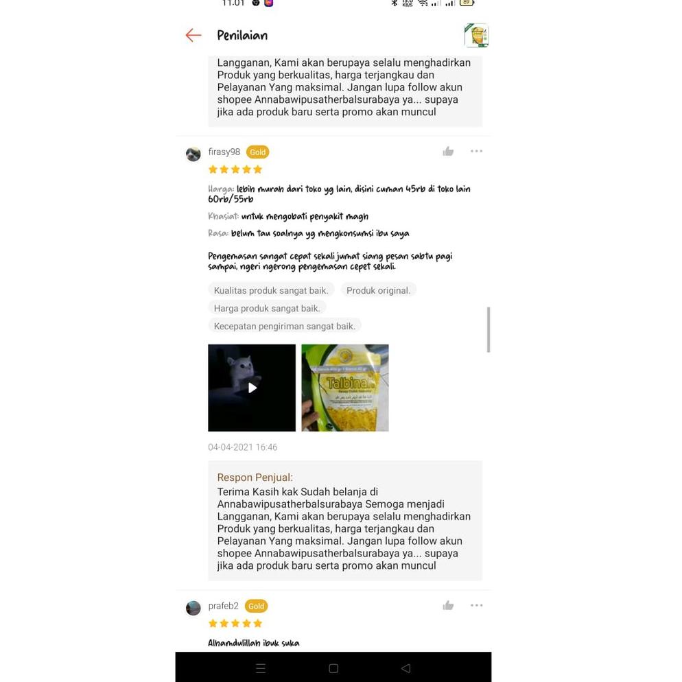 

ㅉ Talbinah Bubur Tepung Gandum untuk Maag Kronis - Original - Termurah - 400gr + 40gr Halal | Bisa Cod BIG SALES 3978 ♘