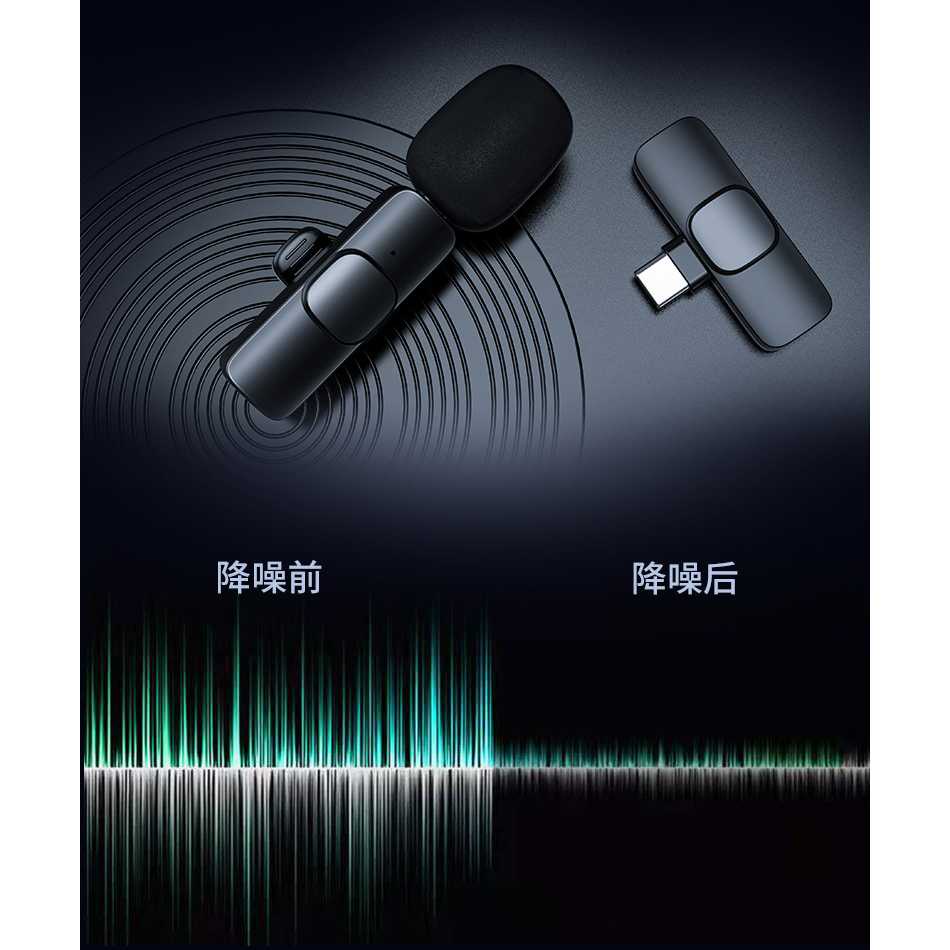 HOSION Wireless Lavalier Lapel Microphone Vlogger Lightning - HO86 ( Al-Yusi )