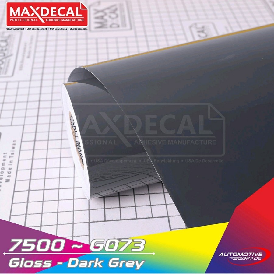 [ROLL] Maxdecal Dark Grey Abu tua Glossy Doff 7500 G073 M073