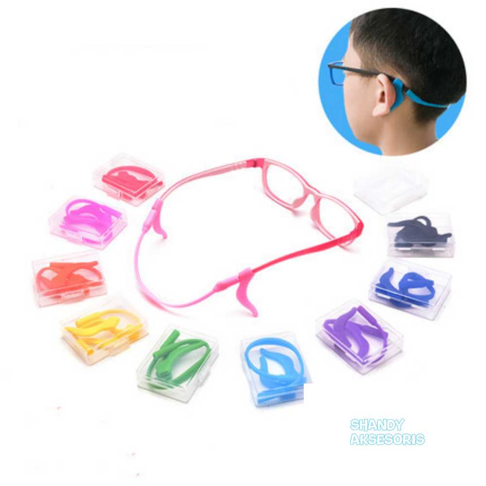 Tali Kacamata Silikon dan Earhook Anak | Earhook dan Tali Kacamata Silikon kacamata anak