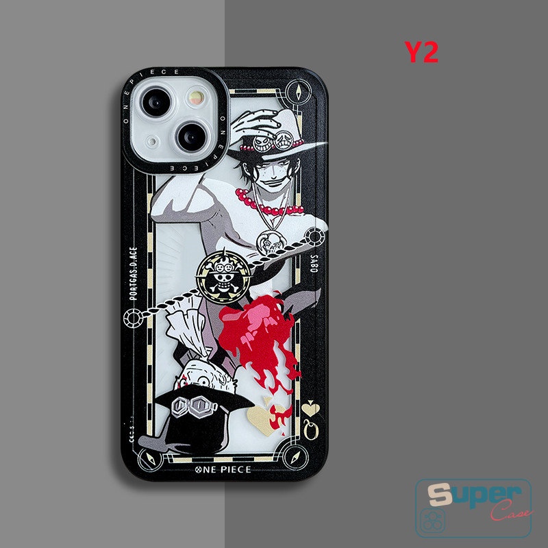 Soft Case TPU Motif Kartun Luffy One Piece Untuk IPhone 7 8 Plus X XS MAX XR 11 12 13 14 Pro MAX 7 8 6 6S 14 Plus X 2020