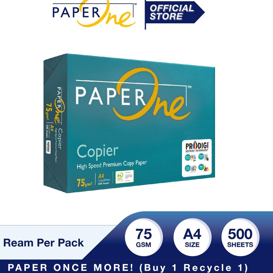 

Update! PaperOne Kertas A4 75gr Copier 1 Rim 500 lembar Kertas HVS A4 Kertas Fotocopy ✔