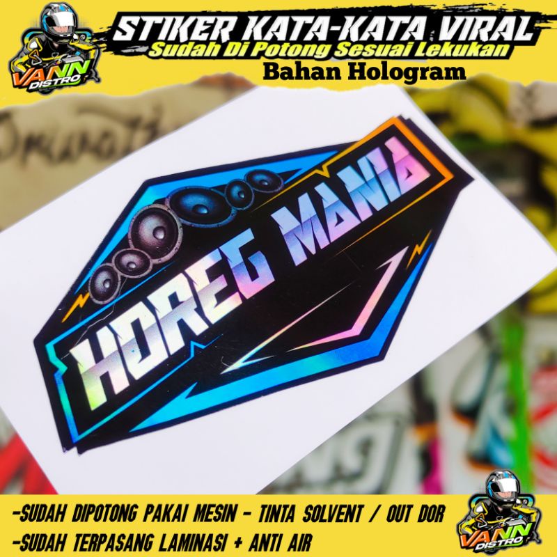 stiker horeg mania