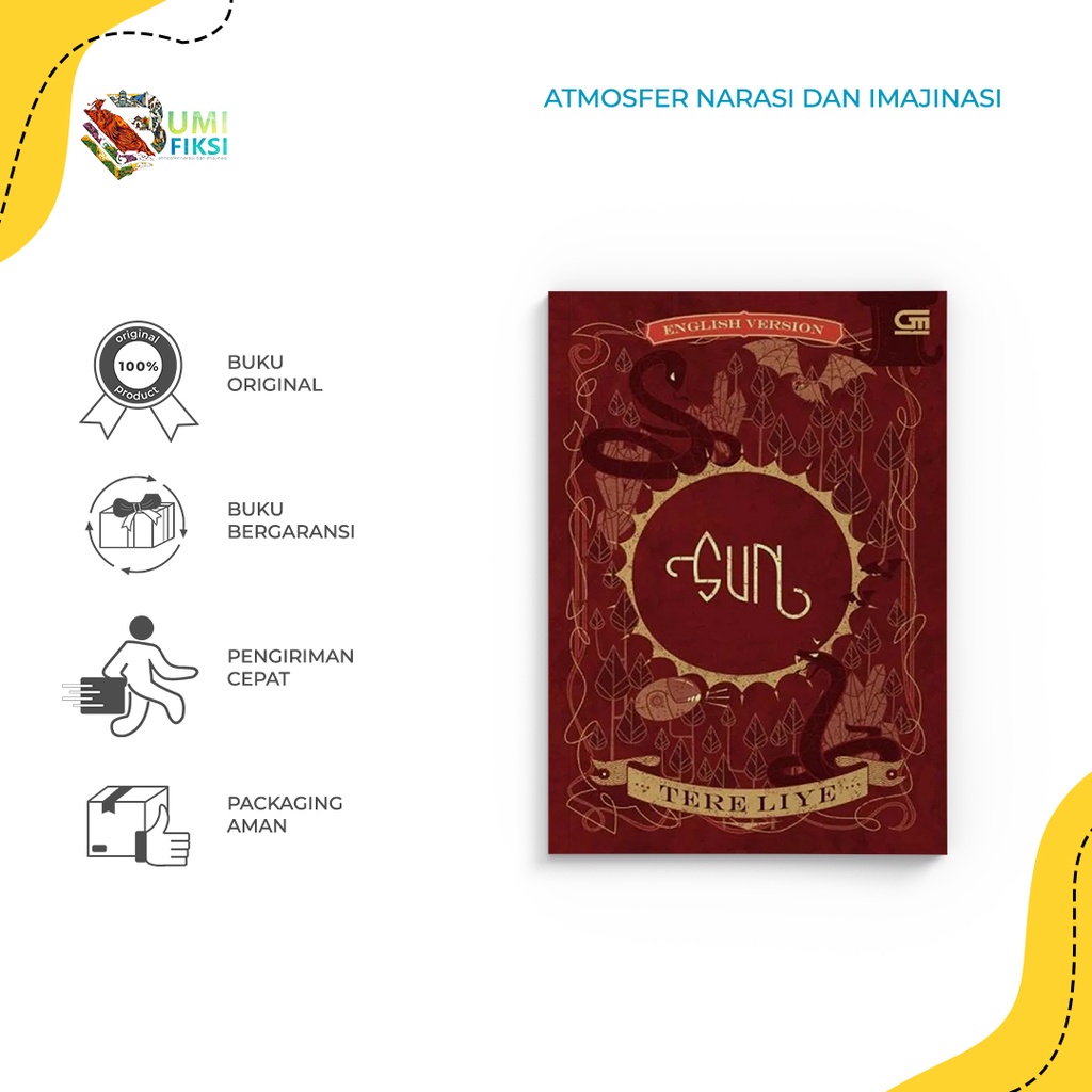Buku Novel Sun (English Version) - Gramedia Pustaka Utama - Tere Liye - Bumi Fiksi