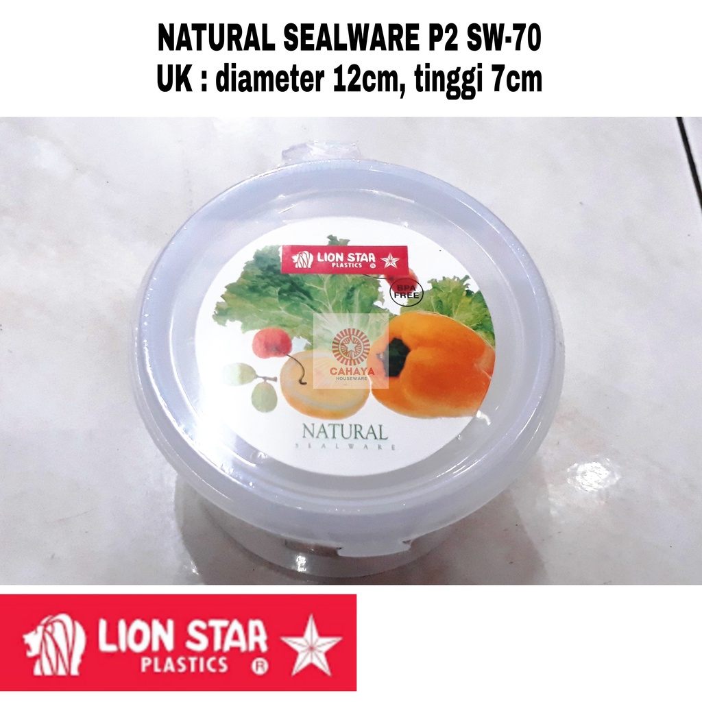 Sealware P2 SW-70 LION STAR Toples Mini/ Tempat Penyimpan Makanan Kulkas/ Microwave OK BPA FREE