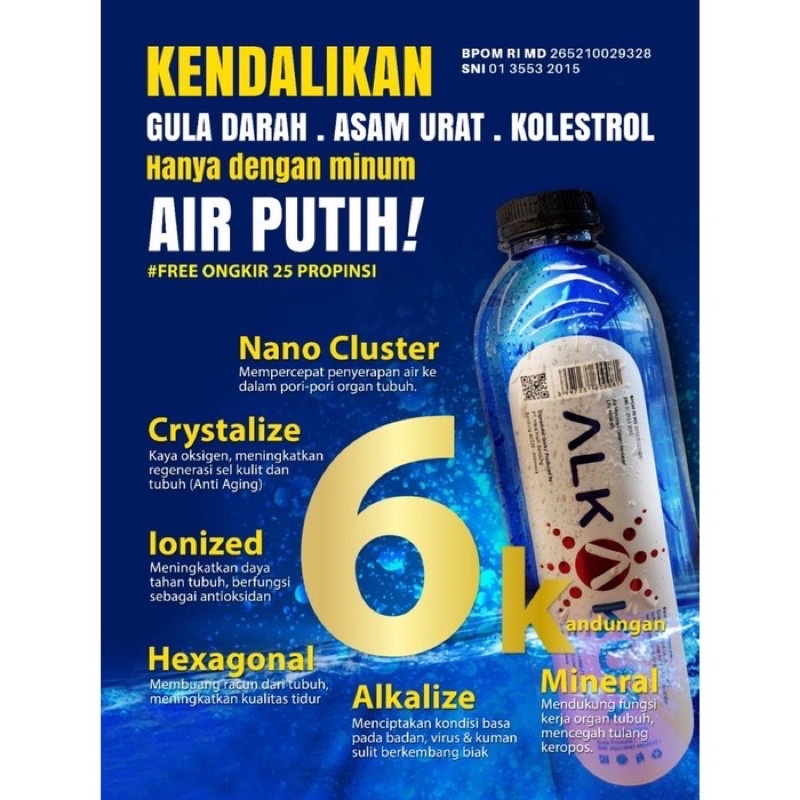 

ALKAKUA AIR MINUM KESEHATAN 1 DUS 40 x 280ML