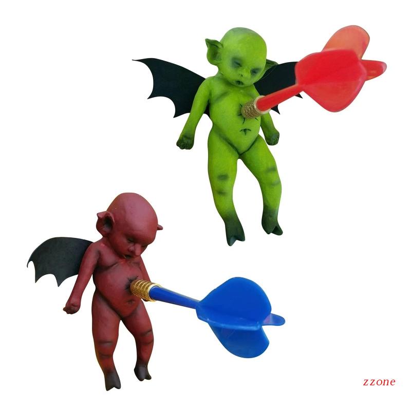 Zzz Mainan Dart Devil Magnetik Model Tempel Dinding Untuk Dekorasi Halloween