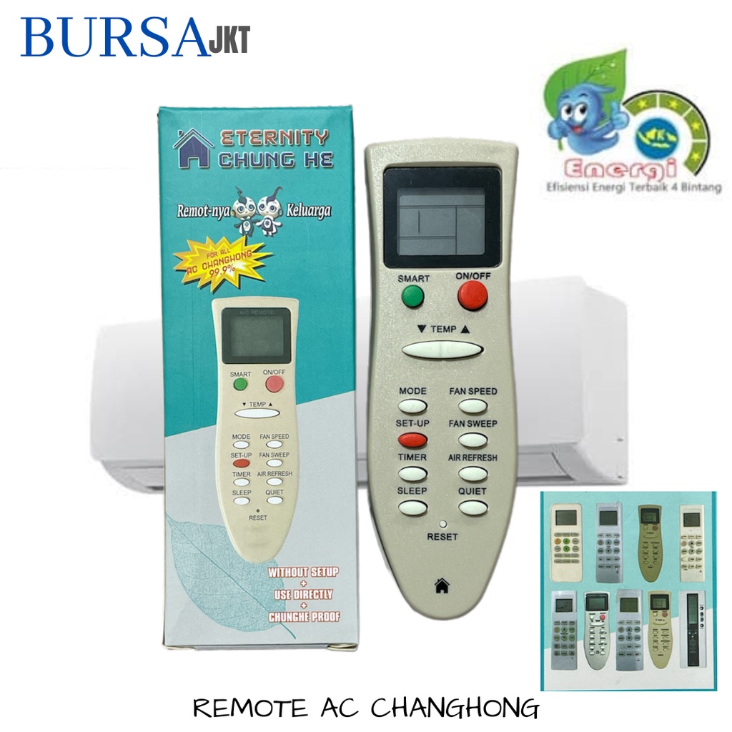 REMOTE CHANGHONG UNIVERSAL SPLIT INVERTER LOW WATT