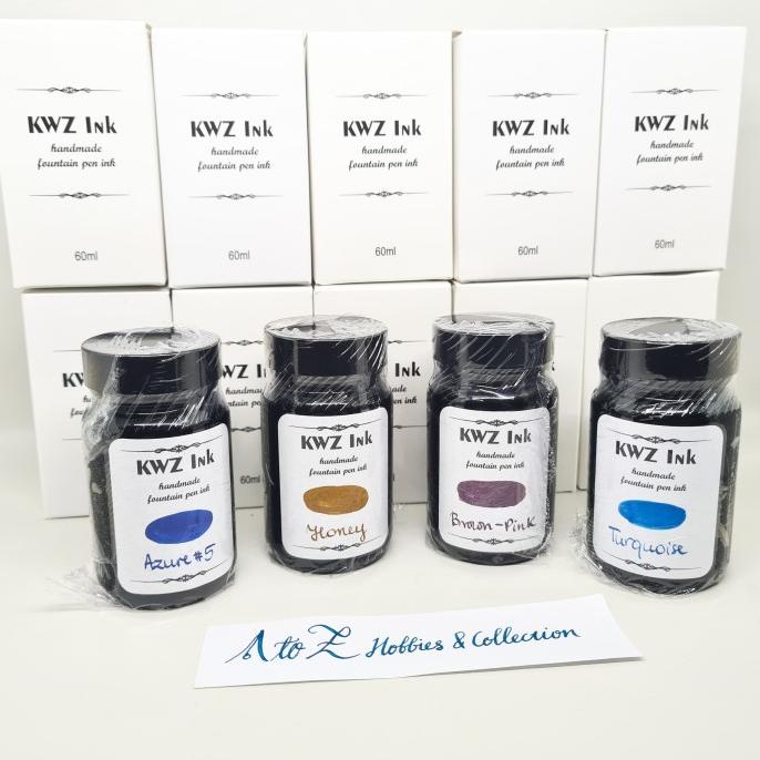 

KWZ Ink 60ml Bottle Fountain Pen Refill Sheen Machine not Parker Lamy - Azure #3