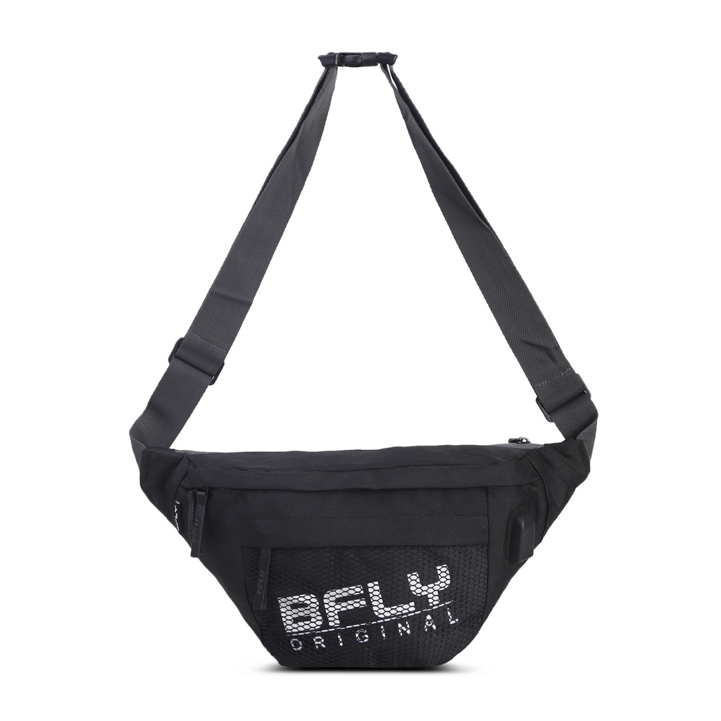 BFLY - Waistbag Tas Pinggal Casual Daily DASHING Black Navy Dolby Original
