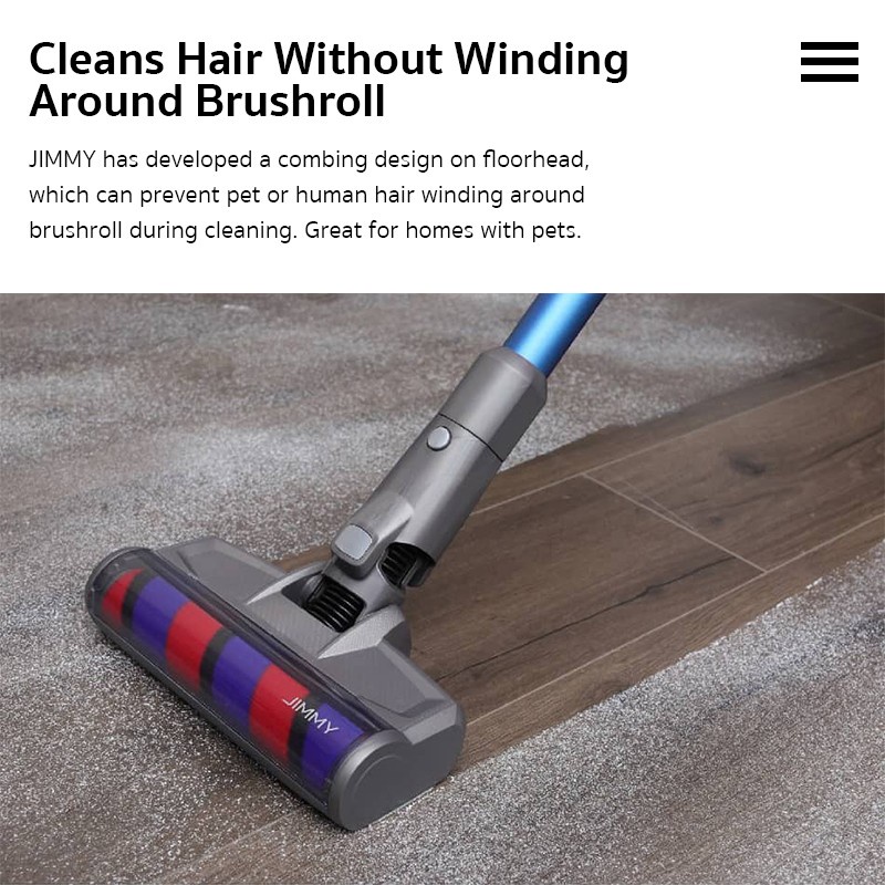 JIMMY JV85 Cordless Stick Vacuum Cleaner Handheld 2-in-1 Penyedot Debu