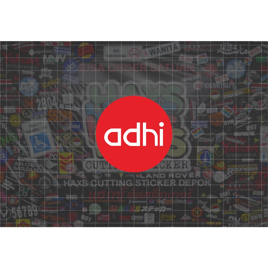 Cutting Sticker Adhi Ukuran 6 Cm Untuk Motor Mobil