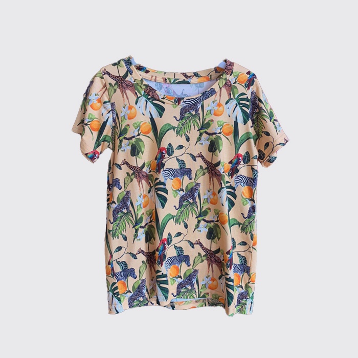 Lembang Park & Zoo - T- Shirt Fullprint Kids K motif LZ 1 ( Anak umur 1 - 3 Tahun ) Unisex / Atasan 