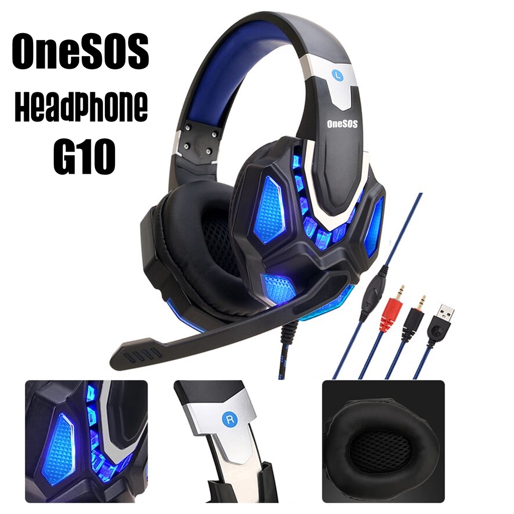 Headset Game Gaming Murah / Earphone / Headphone Over Ear With Microphone - RX-01 | SY830 | SY850 | G10