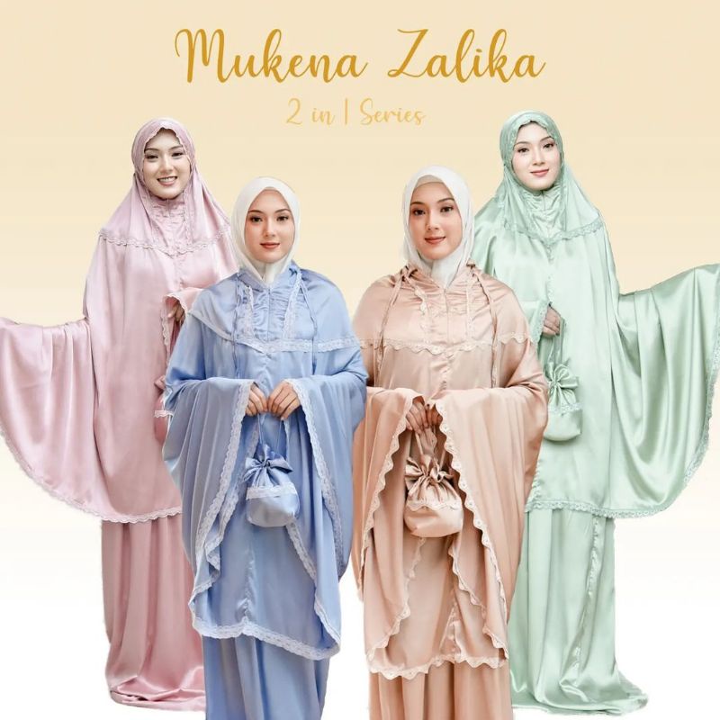 Mukena armani silk renda | mukena zalika | mukena mini | mukena travelset | mukena 2in1 | mukena pre