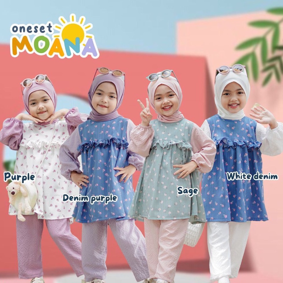 Viola Kids Oneset Moana one set anak 1-9 tahun