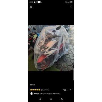 Sarung Cover Transparan Motor VESPA LX SPRINT NMAX PCX AEROX ADV Universal