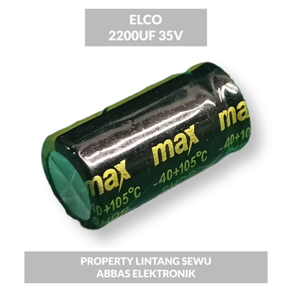 ELCO ELKO 2200 UF 35V 2200 MIKRO 35 VOLT