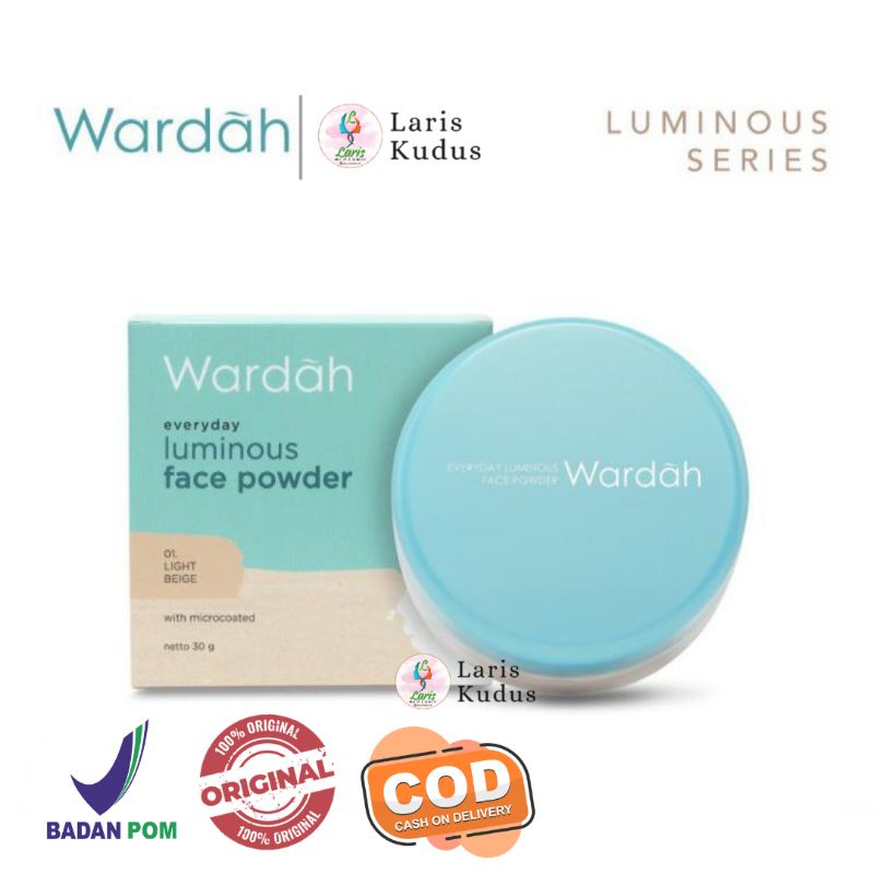 Wardah Everyday Luminous Face Powder/Wardah Bedak Tabur Luminous/Wardah Bedak Tabur/Wardah Bedak Tab