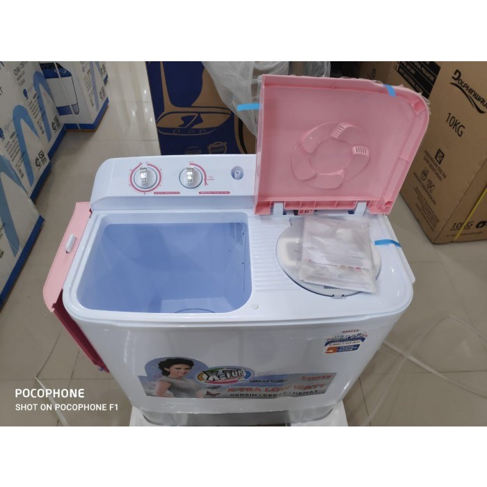 MESIN CUCI SANKEN TW 9110 / 9770 7KG 2 TABUNG TX TOR TECHNOLOGY