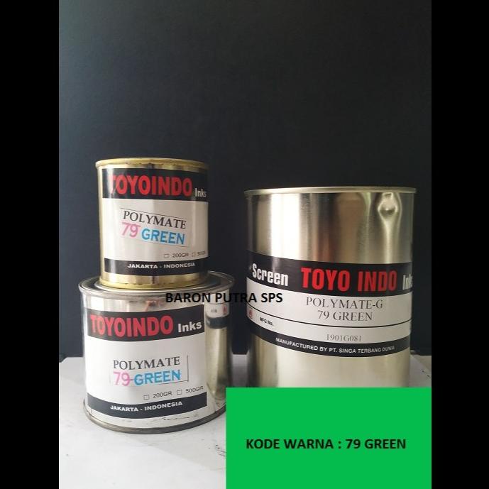 

Ready oke] TOYO INDO INKS - POLIMATE 79 GREEN 500GRAM