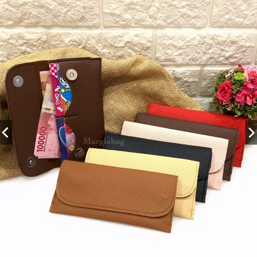 COD✓ Dompet Kulit Wanita TOGO Kulit Jeruk Dompet Panjang Kekinian Slot Hp dan Kartu Handbag Wanita